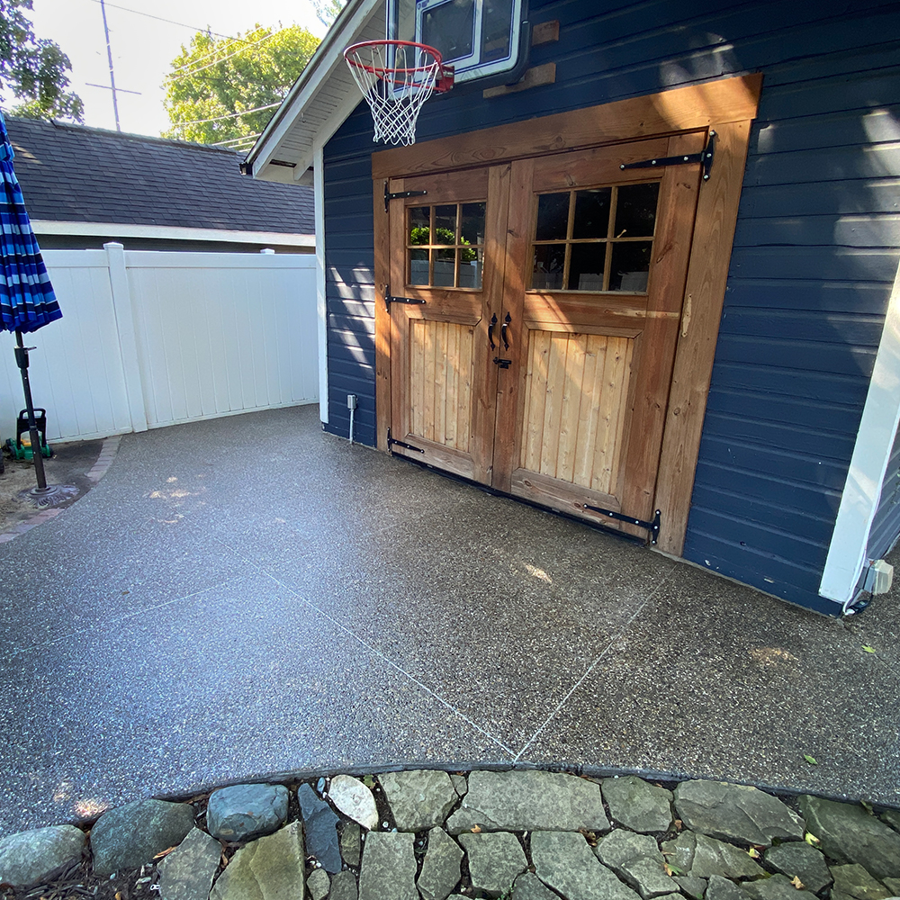 Driveway power wash and seal.